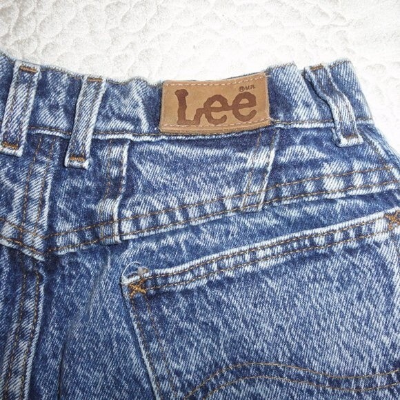 Vintage High Waist Mom Jeans Lee High Waist 24"x26"  6 Petite 4 Petite - Picture 5 of 9